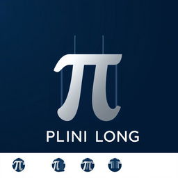 A sleek and modern logo design featuring the mathematical symbol for pi (π) integrated into a stylish building silhouette