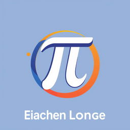 A modern and creative logo featuring the Pi (π) symbol, designed with a mix of geometric shapes and vibrant colors