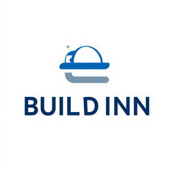 A sleek, modern logo design for a building and construction company, prominently featuring the symbol 'π'