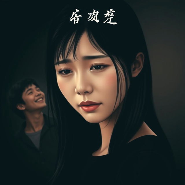 A novel cover featuring a crying Asian woman in the foreground, with tears glistening on her cheeks, conveying a profound sense of hurt and despair