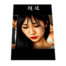 A novel cover featuring a crying Asian woman in the foreground, with tears glistening on her cheeks, conveying a profound sense of hurt and despair