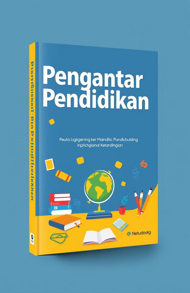 A book cover design featuring the title 'Pengantar Pendidikan' prominently displayed