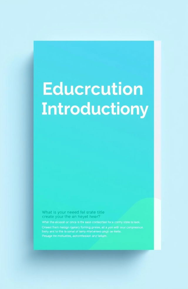 A creative and modern design featuring an educational introductory title