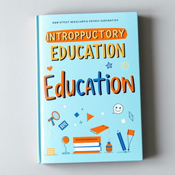 A creatively designed and modern educational book cover featuring an eye-catching introductory title
