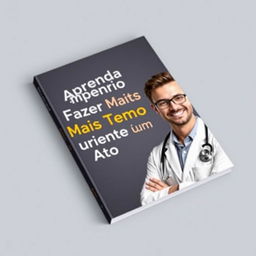 A realistic book cover featuring the title 'Aprenda Como Fazer Mais Tempo Durante um Ato Sexual' prominently displayed