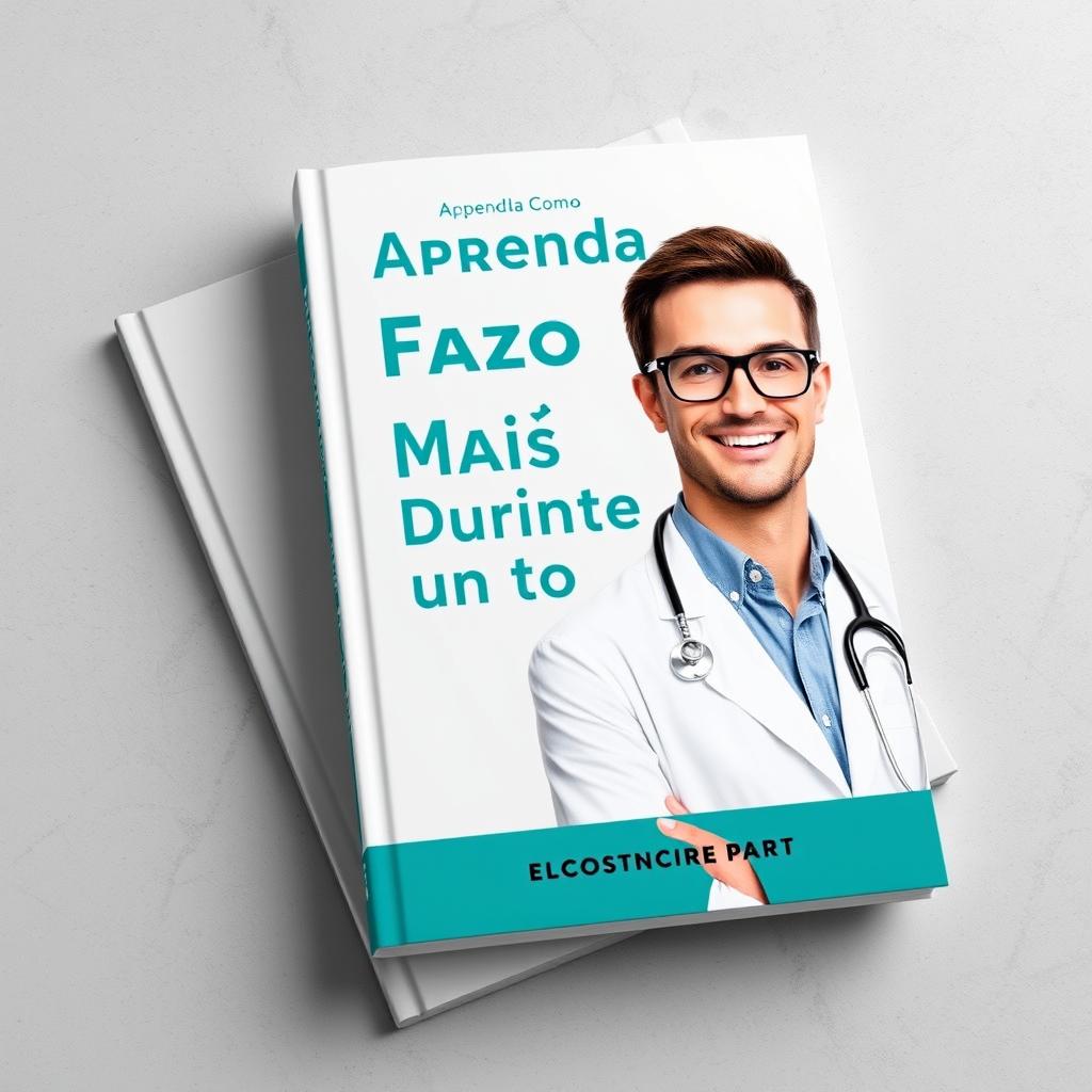 A realistic book cover featuring the title 'Aprenda Como Fazer Mais Tempo Durante um Ato Sexual' prominently displayed