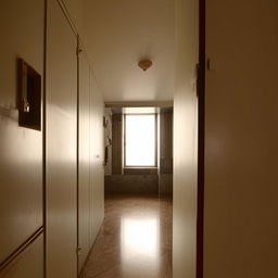 A 1 BHK apartment on the 18th floor in Mumbai with a hall measuring 9.5 feet by 16 feet, featuring a full-sized window sitting arrangement on the 9.5 feet side.