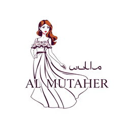 A logo design for the brand 'AL MUTAHER' specializing in women's dresses