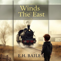 An evocative book cover for 'Winds in the East' by E