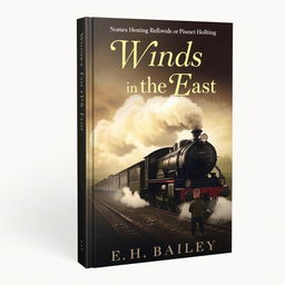 An evocative book cover for 'Winds in the East' by E
