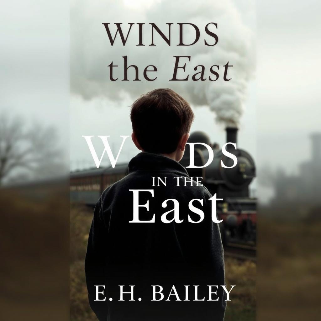 An evocative book cover for 'Winds in the East' by E