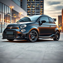 An impressive black Fiat Car Vrecta, expertly tuned for high performance