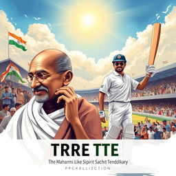 A powerful tribute illustration that encapsulates the spirit of perseverance through history, featuring iconic figures like Mahatma Gandhi and Sachin Tendulkar