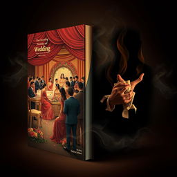 A striking book cover design that embodies the theme of hypocrisy and societal pressure in the context of a wedding