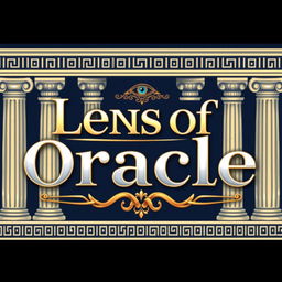 A beautifully designed text graphic featuring the phrase 'Lens of Oracle' prominently displayed