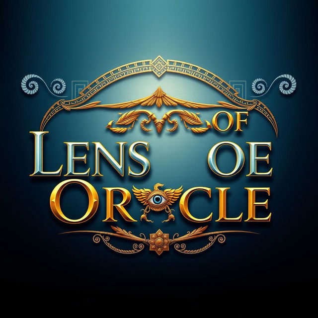 A beautifully designed text graphic featuring the phrase 'Lens of Oracle' prominently displayed