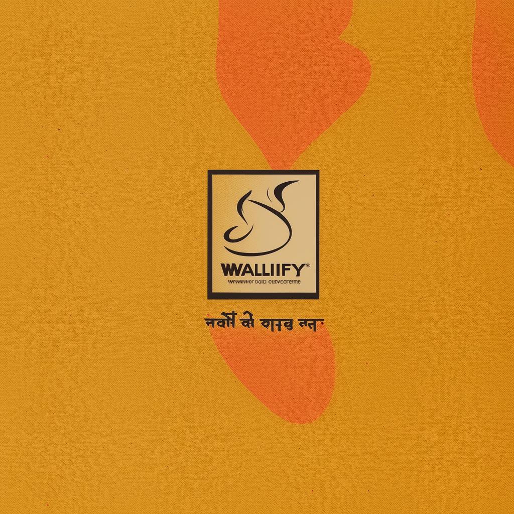 Logo design for Wallife India Wallpaper Company, incorporating Indian cultural motifs and wallpaper elements in bright, vibrant colors.