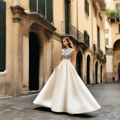 The fashion industry in Genoa is known for its elegant designs and Genoese fabrics.