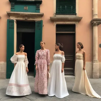 The fashion industry in Genoa is known for its elegant designs and Genoese fabrics.