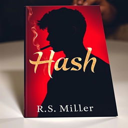 A book cover featuring the silhouette of a young man in profile, holding a cigarette between his fingers