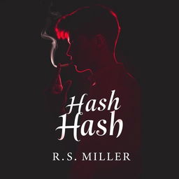 A book cover featuring the silhouette of a young man in profile, holding a cigarette between his fingers
