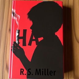 A book cover featuring the silhouette of a boy in profile, with a mysterious and passionate aura created by a red shadow