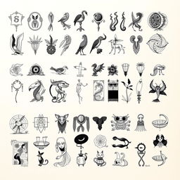 A collection of exquisite fountain pen drawings on textured paper