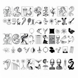 A collection of exquisite fountain pen drawings on textured paper