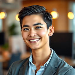 A captivating and attractive profile picture for a Facebook marketing professional