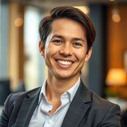A captivating and attractive profile picture for a Facebook marketing professional