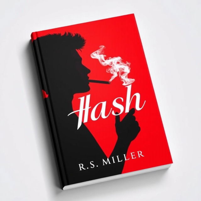 A book cover featuring the silhouette of a young adult in profile, surrounded by a striking red shadow that adds a mysterious and passionate atmosphere