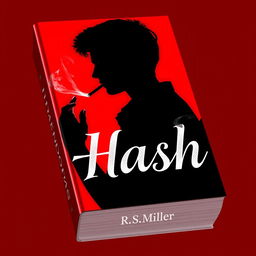 A book cover featuring the silhouette of a young adult in profile, surrounded by a striking red shadow that adds a mysterious and passionate atmosphere