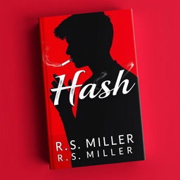 A book cover featuring the silhouette of a young adult in profile, surrounded by a striking red shadow that adds a mysterious and passionate atmosphere