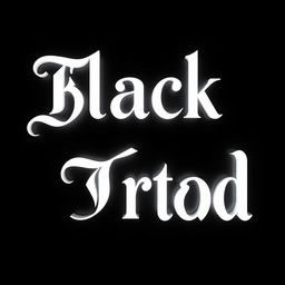A striking image of a black background with bold, elegant lettering in pure white, creating a strong contrast