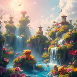 A stunning and vibrant AI-generated version of the original image, featuring highly detailed graphics