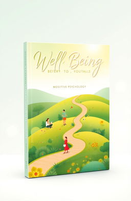 A beautifully designed A5 book cover titled "Journey to Well Being" focused on positive psychology
