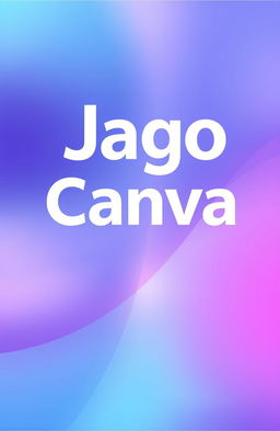 Cover design for the book titled 'Jago Canva'