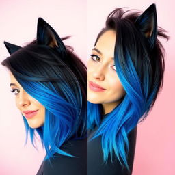 A stylish and trendy wolf cut hairstyle, showcasing layers of varying lengths, with a voluminous and textured appearance