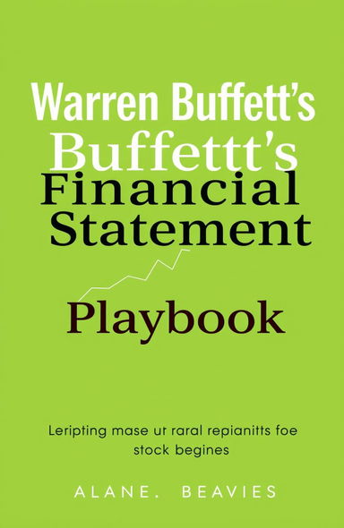 A book cover design for 'Warren Buffett's Financial Statement Playbook'