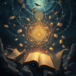 An evocative illustration intertwining metaphors, metaphysics, and the mind, set against a backdrop that suggests themes of murder and intrigue