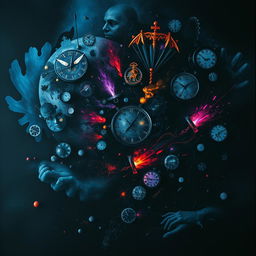 A striking piece of dark art that powerfully represents Attention Deficit Hyperactivity Disorder (ADHD)