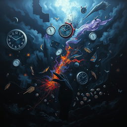 A striking piece of dark art that powerfully represents Attention Deficit Hyperactivity Disorder (ADHD)