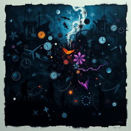 A striking piece of dark art that powerfully represents Attention Deficit Hyperactivity Disorder (ADHD)
