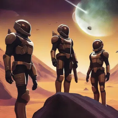 In this science fiction novel, the protagonist embarks on a thrilling space adventure alongside a group of Ghanaian intergalactic warriors.
