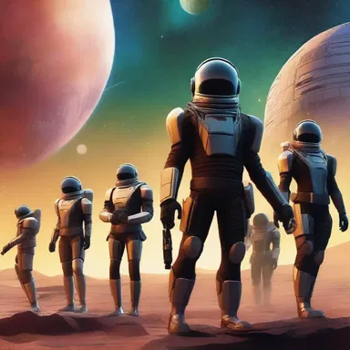 In this science fiction novel, the protagonist embarks on a thrilling space adventure alongside a group of Ghanaian intergalactic warriors.