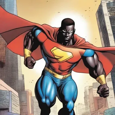 The superhero in this comic book series is a Ghanaian with extraordinary powers to protect the city from evil forces.