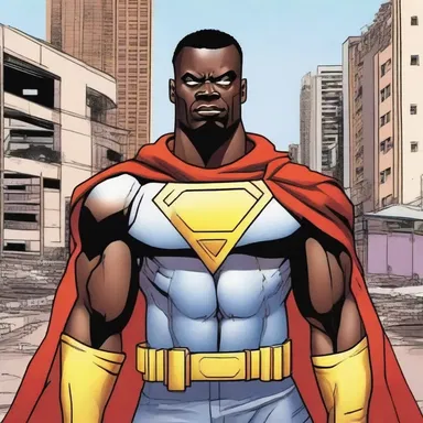 The superhero in this comic book series is a Ghanaian with extraordinary powers to protect the city from evil forces.