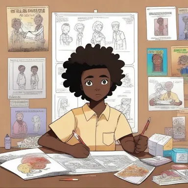 The main character in this anime series is a young Ghanaian artist who discovers a magical brush that brings their drawings to life.