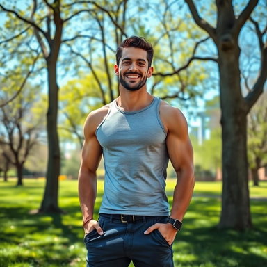 Transform Your Life: Inspiring Portrait of a Healthy, Fit Man in Nature