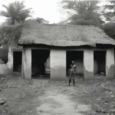 The ghanese village was haunted by malevolent spirits, creating a sense of horror among its residents.